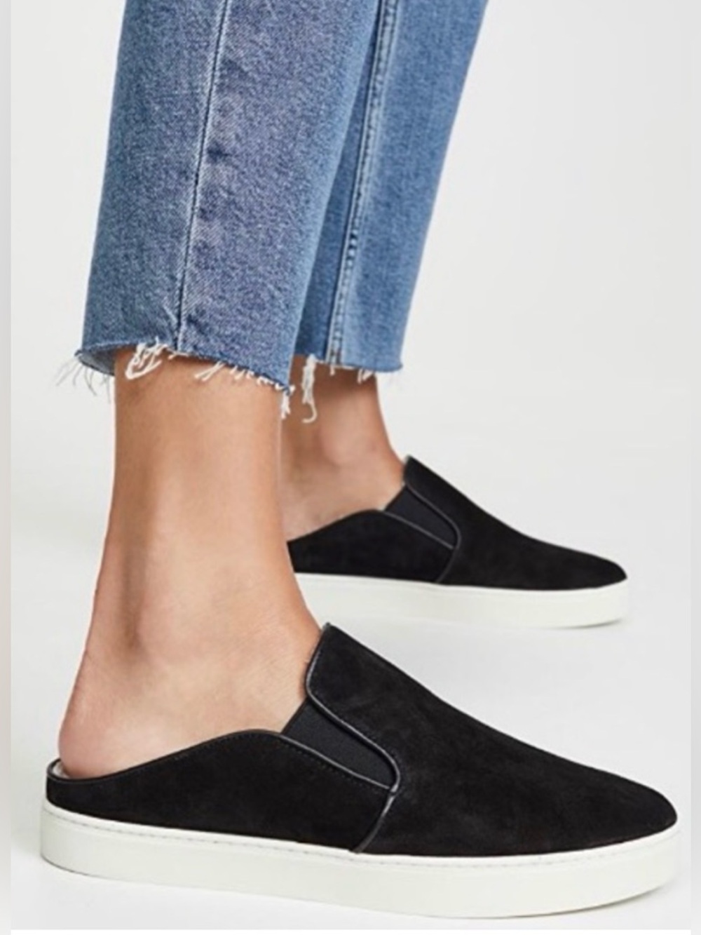 Vince Sneaker Mules 9.5 black suede